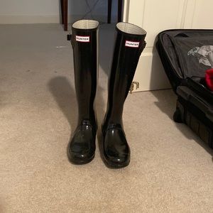 Black Hunter rain boots size 8